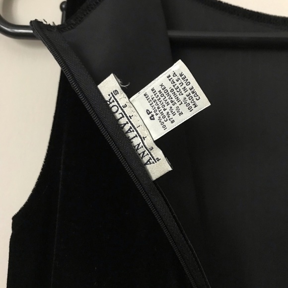 Ann Taylor Velvet Sleeveless Wide Leg Jumpsuit - Picture 4 of 5